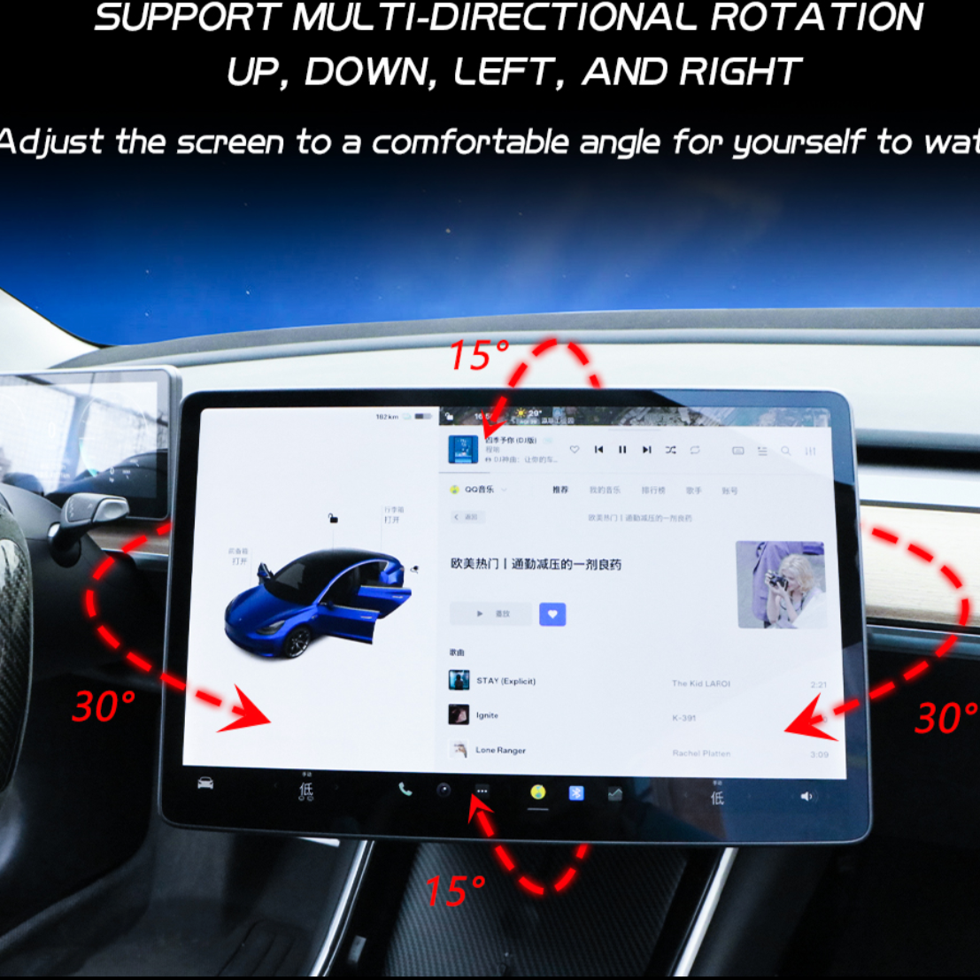 For Tesla Model 3&Y Head Up Display