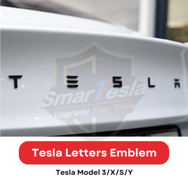 SMARTESLA Tesla Model 3/Y/S/X Logo (Letters Emblem Version)
