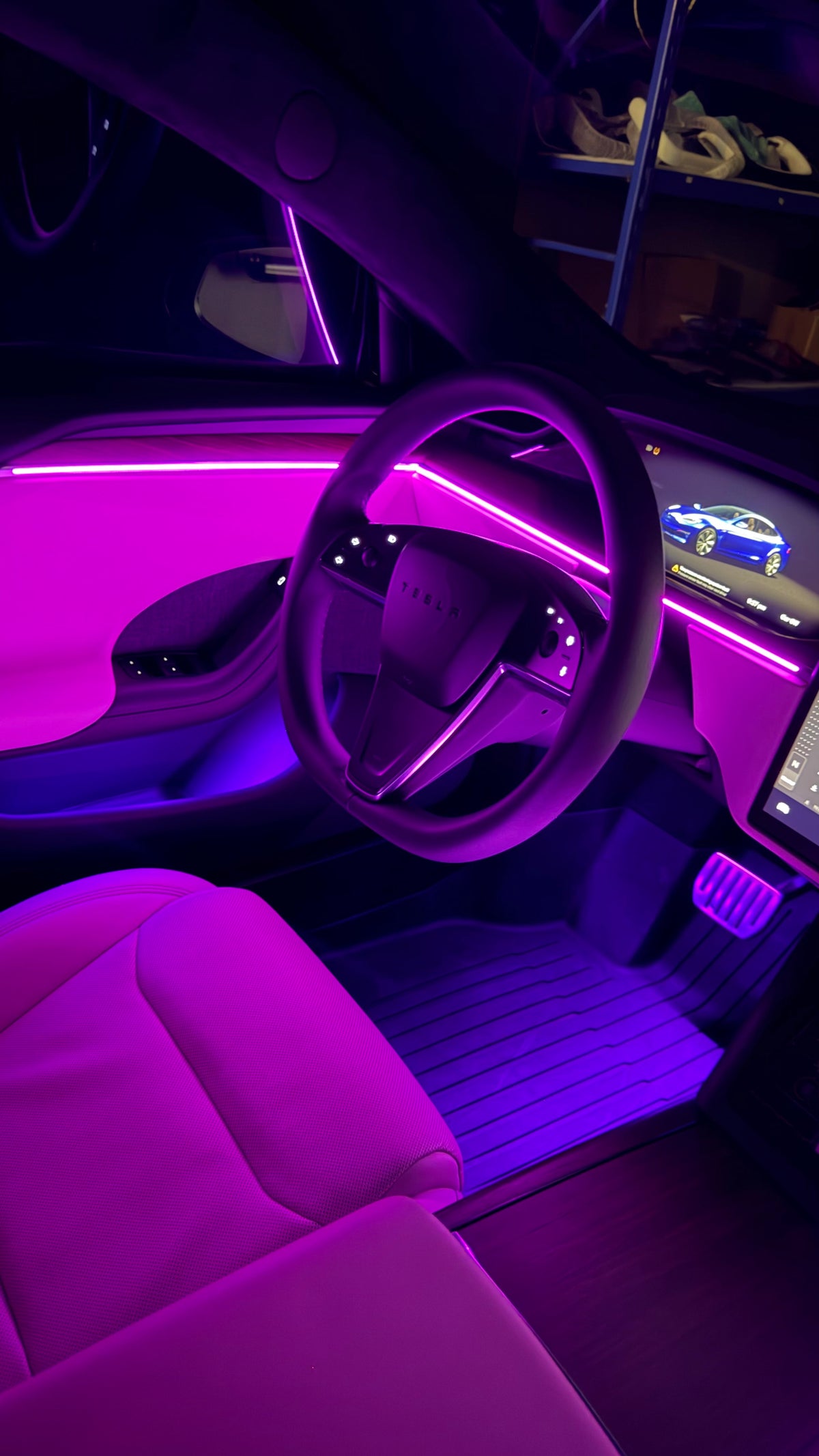 2021+ Tesla Model S Laser Engraved Ambient lighting kit