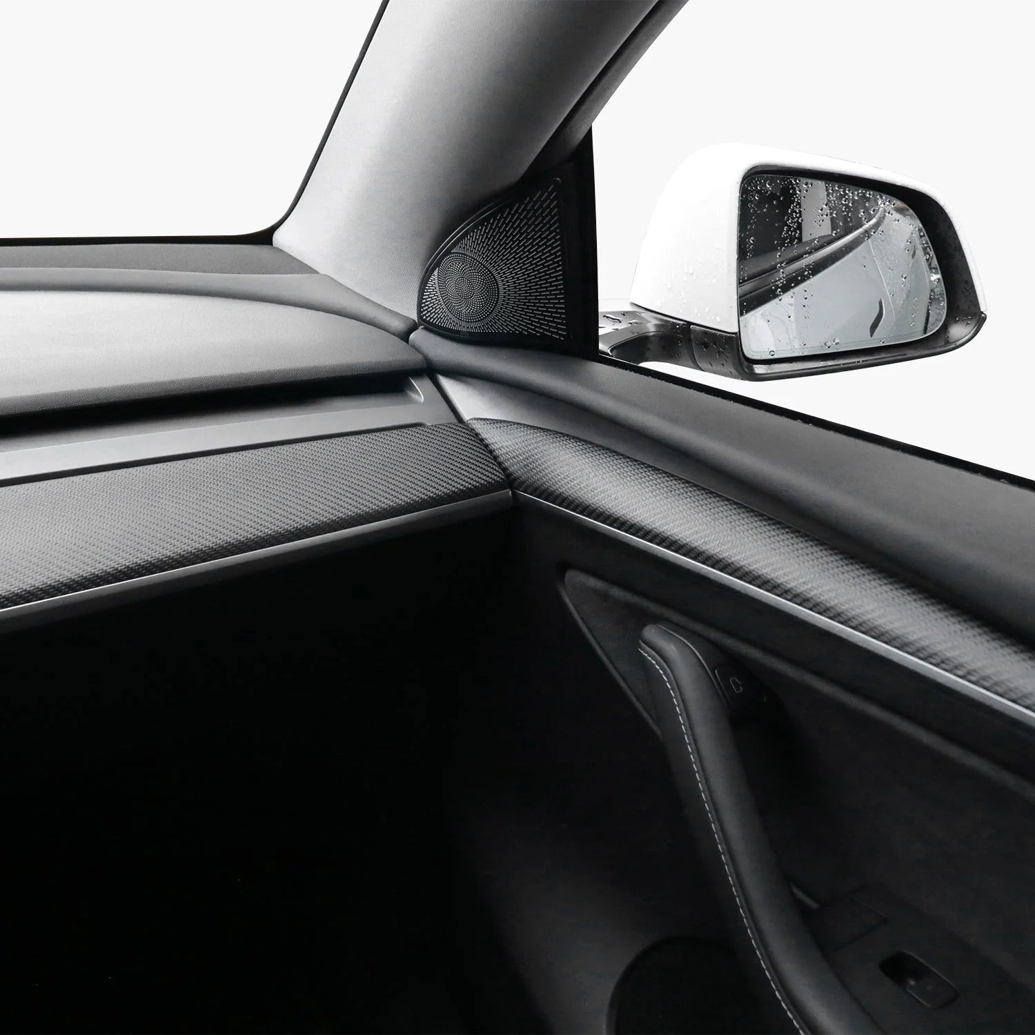 Tesla Model Y/ Model 3 Real carbon fiber Dash & Door trim Replacement
