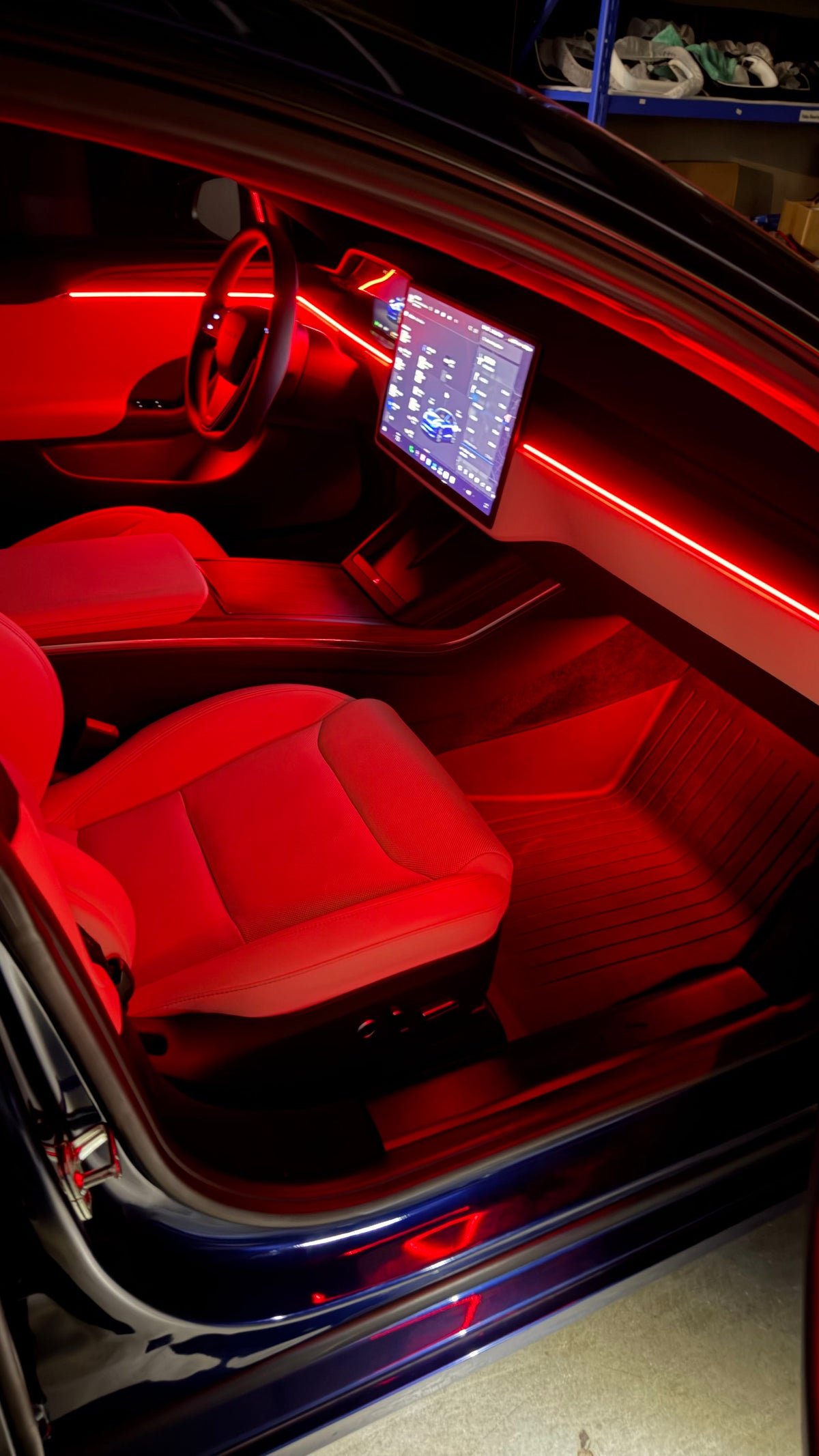 2021+ Tesla Model S Laser Engraved Ambient lighting kit