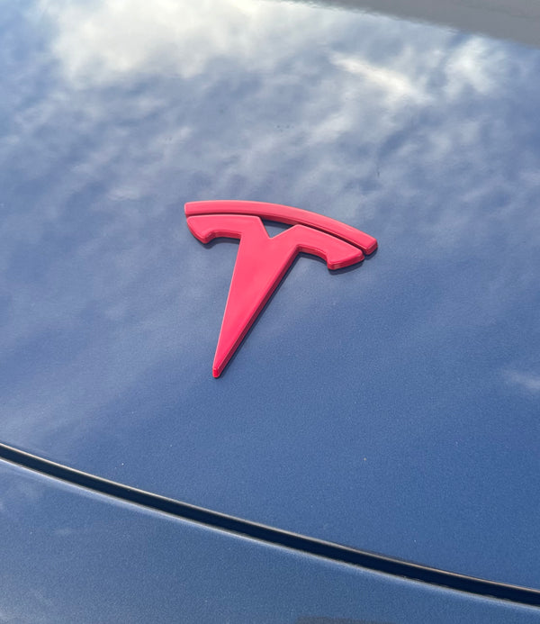 Tesla Logo Stick Cover Model Y Model 3 (Front & Rear)