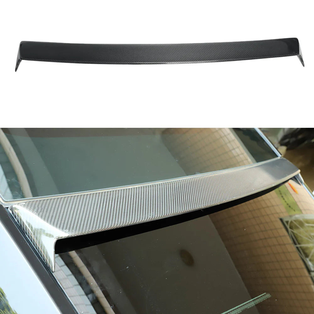 Tesla Model Y Spoiler Real Carbon Fiber Rear Spoiler Roof Spoiler Top Wing SmarTesla Wholesale & Installation TESLA Accessories Workshop