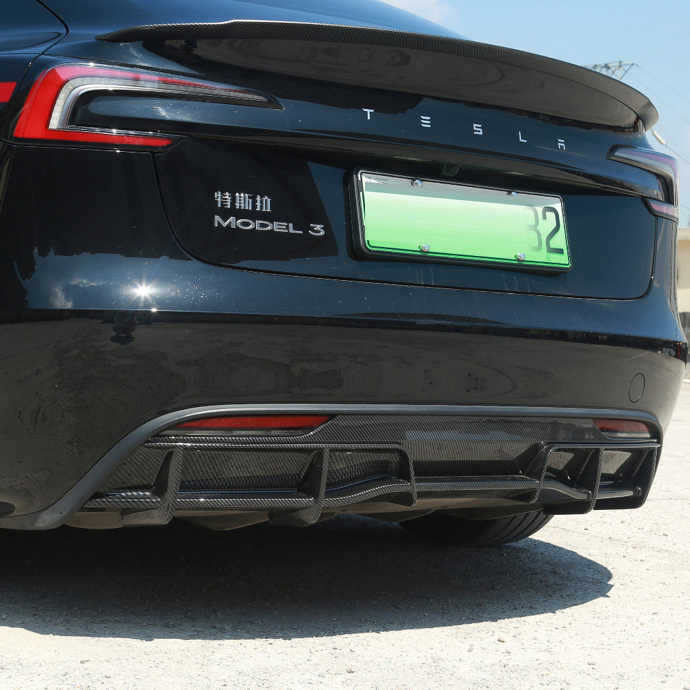 Tesla Model 3 Highland Rear Diffuser OEM Performance Style High Qualit ...