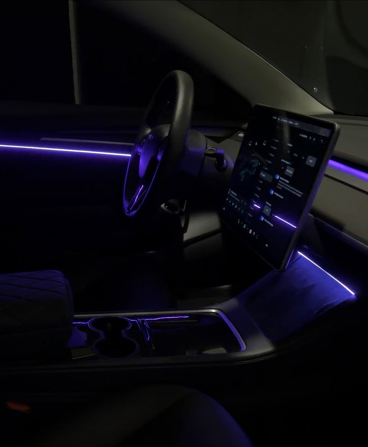 SMARTESLA 6 Light Ambient Lighting Kit / Control with App for Model Y/ Model 3
