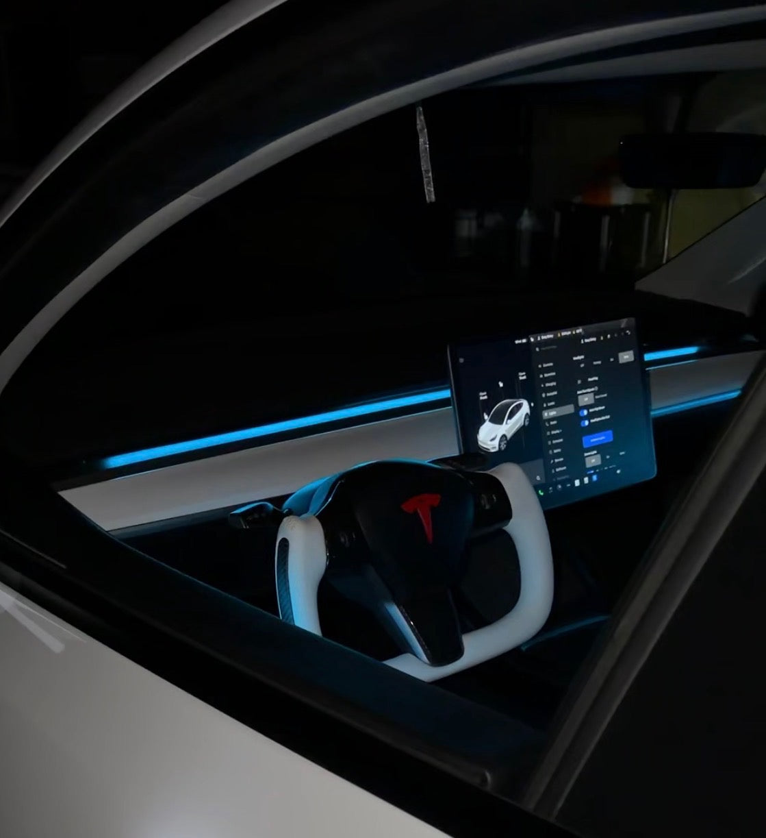 SMARTESLA 6 Light Ambient Lighting Kit / Control with App for Model Y/ Model 3
