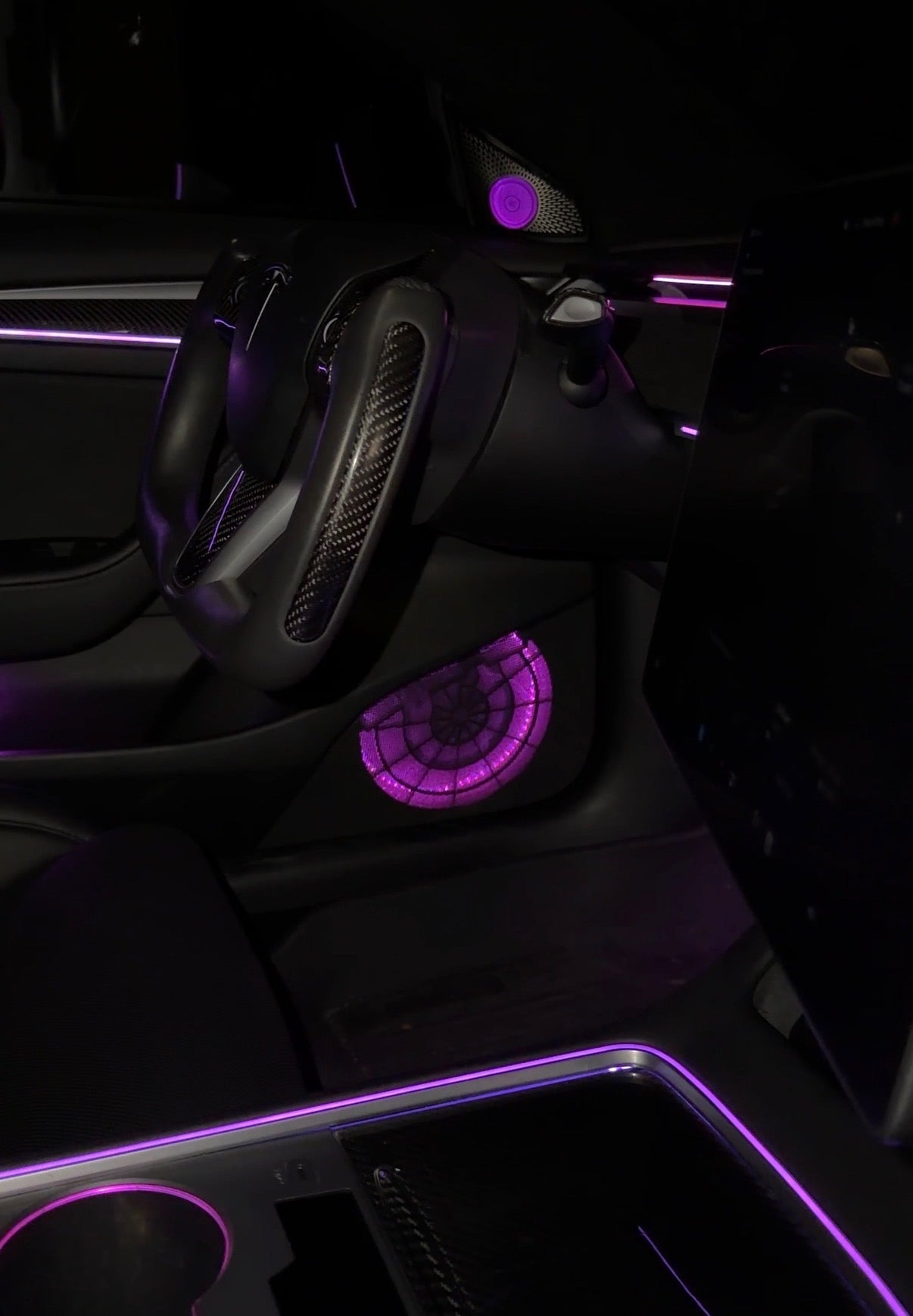 SMARTESLA 21 Light Luxurious Laser Carve LED Ambient Lighting V5 for Model Y/ Model 3