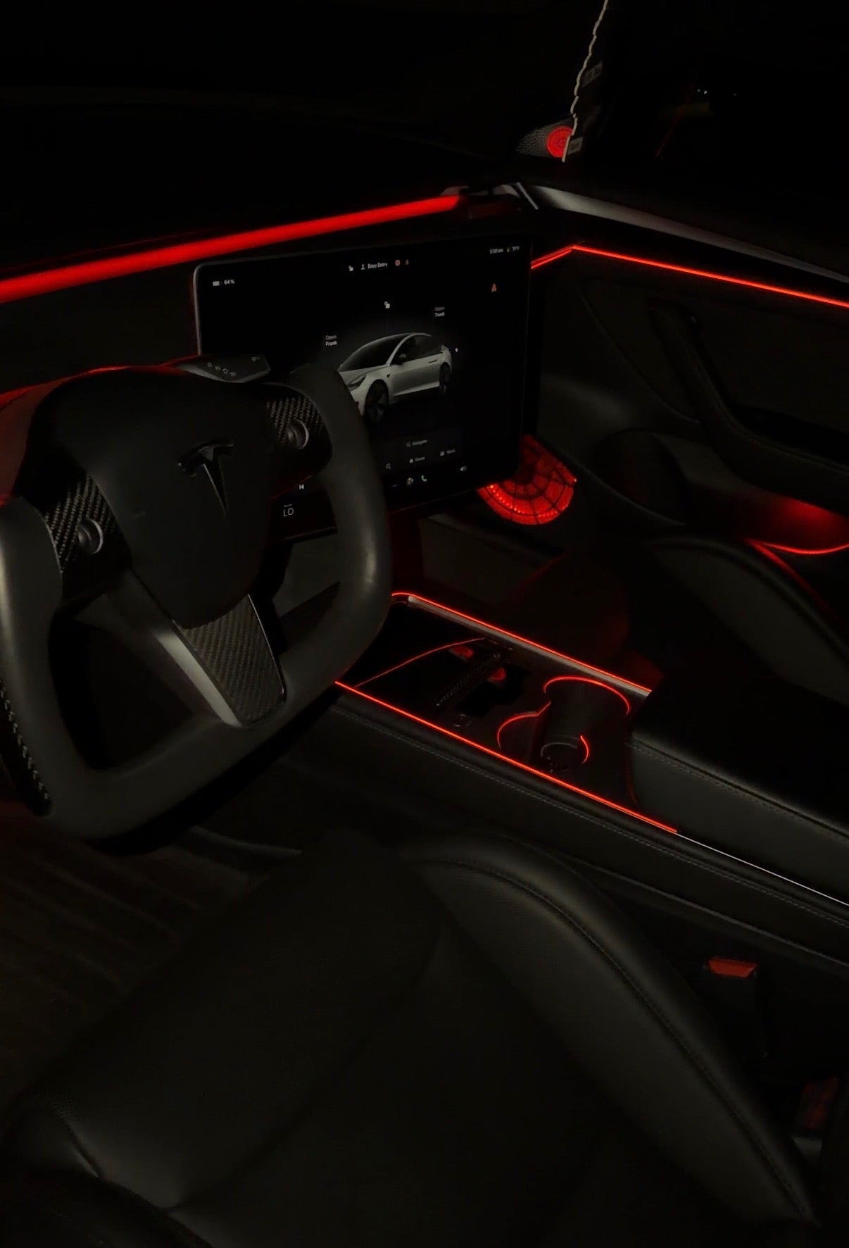 SMARTESLA 21 Light Luxurious Laser Carve LED Ambient Lighting V5 for Model Y/ Model 3