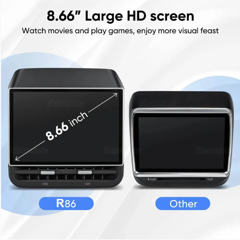 Model Y Back Screen SMARTESLA Tesla Model Y/3 Rear Display New 8.66'' Rear Entertainment S ...