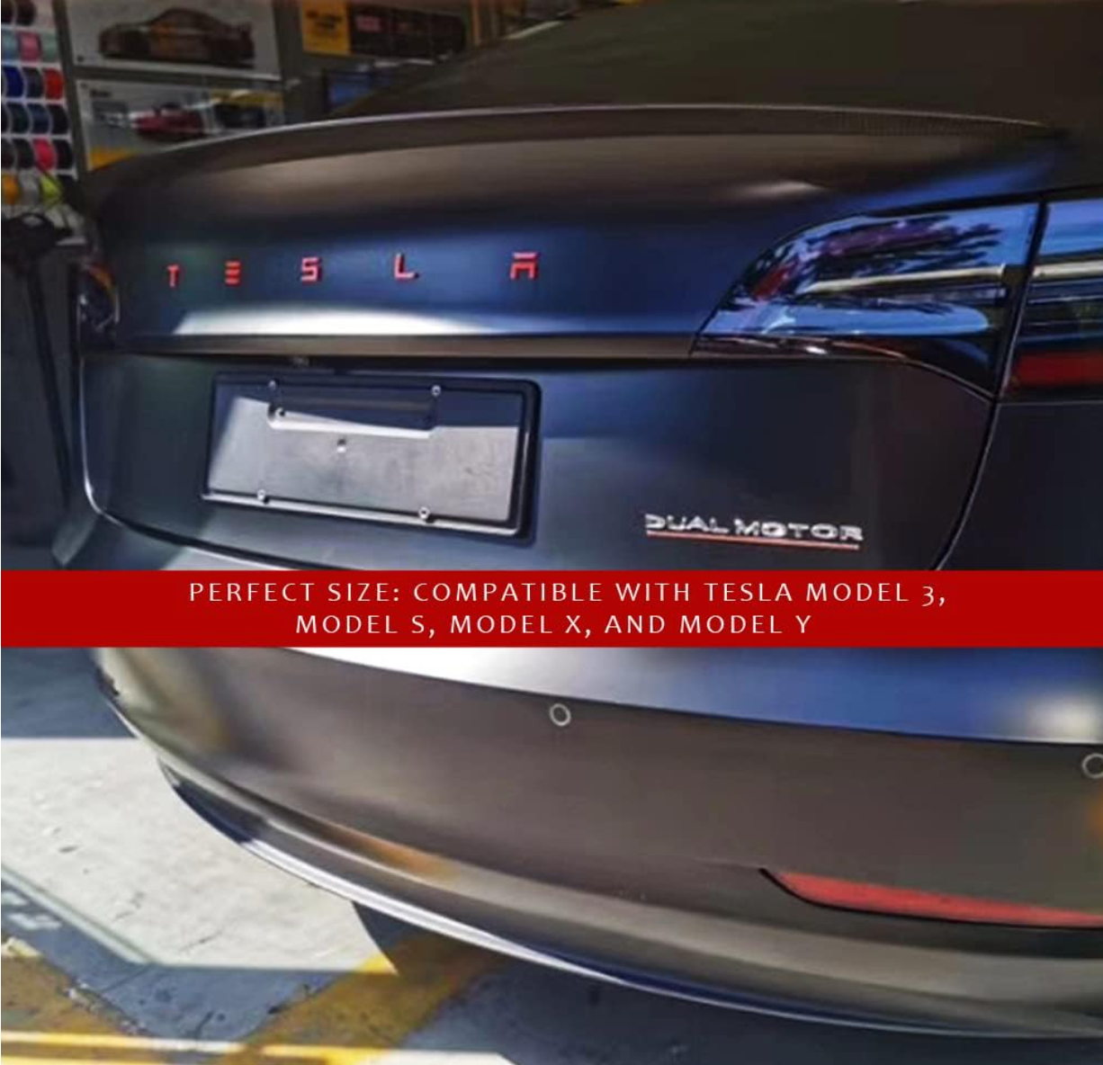 Real Carbon Fiber Emblem Logo For TESLA Model 3 Y Hood +Trunk Letter Accessories - Foto 13