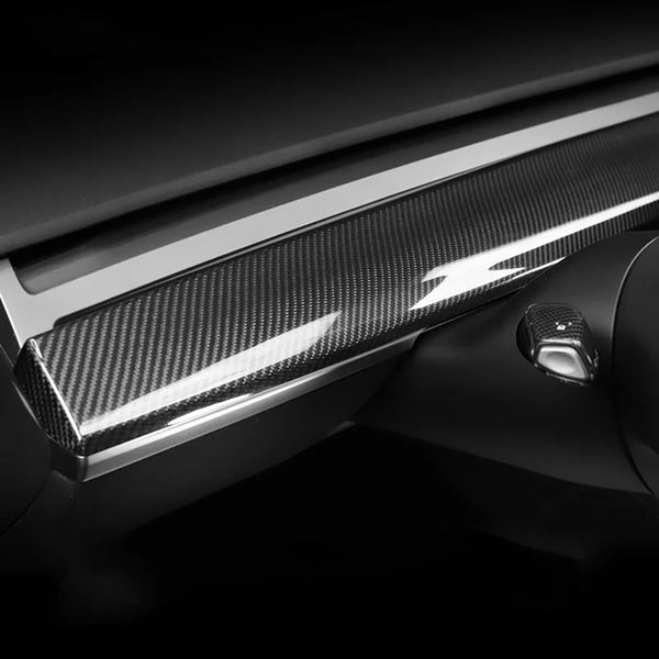 Smartesla Real Carbon Fiber Dashboard Cover Front Door Trim Panel Caps for Model 3/Y