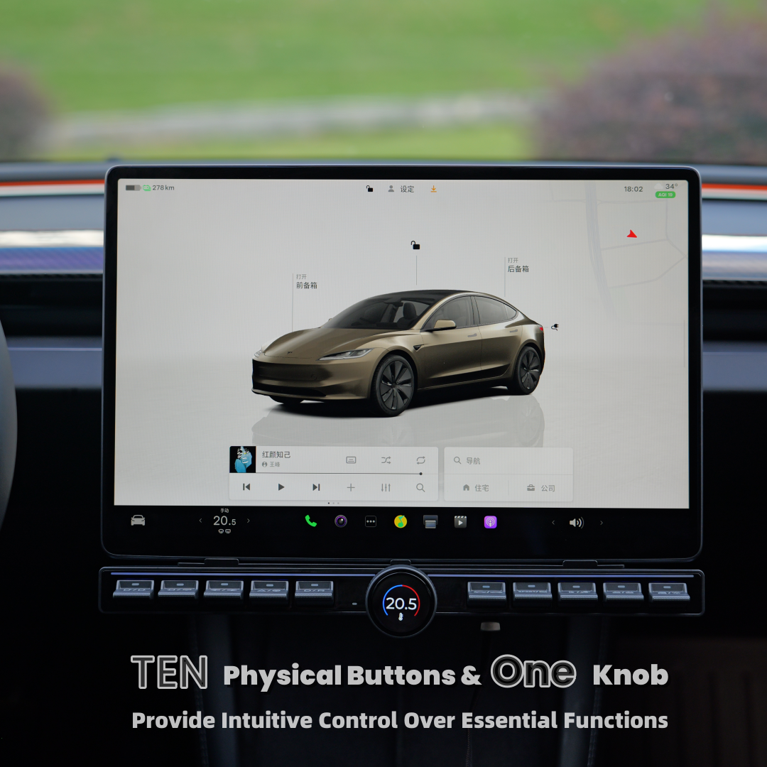 Le sélecteur de vitesse manuel de la Tesla Model 3 Highland se trouve à Le sélecteur de vitesse manuel de la Tesla Model 3 Highland se trouve à