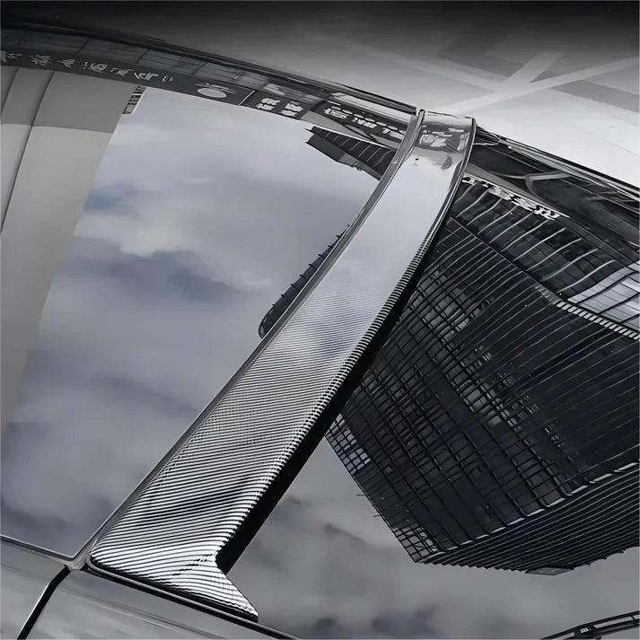 Tesla Model Y Spoiler Rear Rood Tesla Model Y Real Carbon Fiber Rear Roof Spoiler Top Wing (2020+) SMA ...