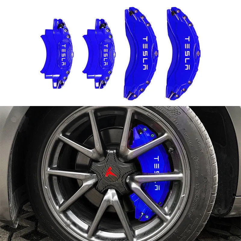 Tesla Model Y Model 3 Brake Caliper Cover With Tesla Letter Aviation Aluminum Alloy 4pcs