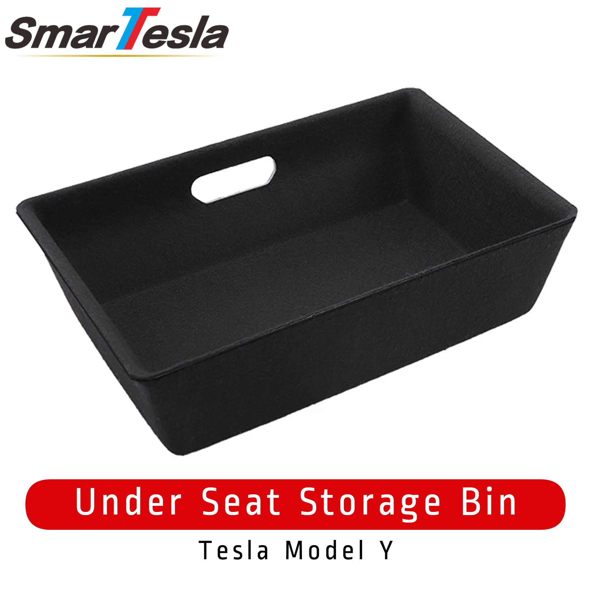 SMARTESLA Under Driver Passenger Seat Storage Bins (1 Bin) for Model Y