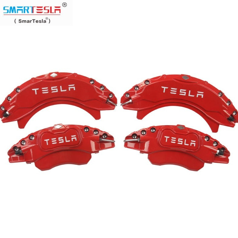 Tesla Model Y Model 3 Brake Caliper Cover With Tesla Letter Aviation Aluminum Alloy 4pcs