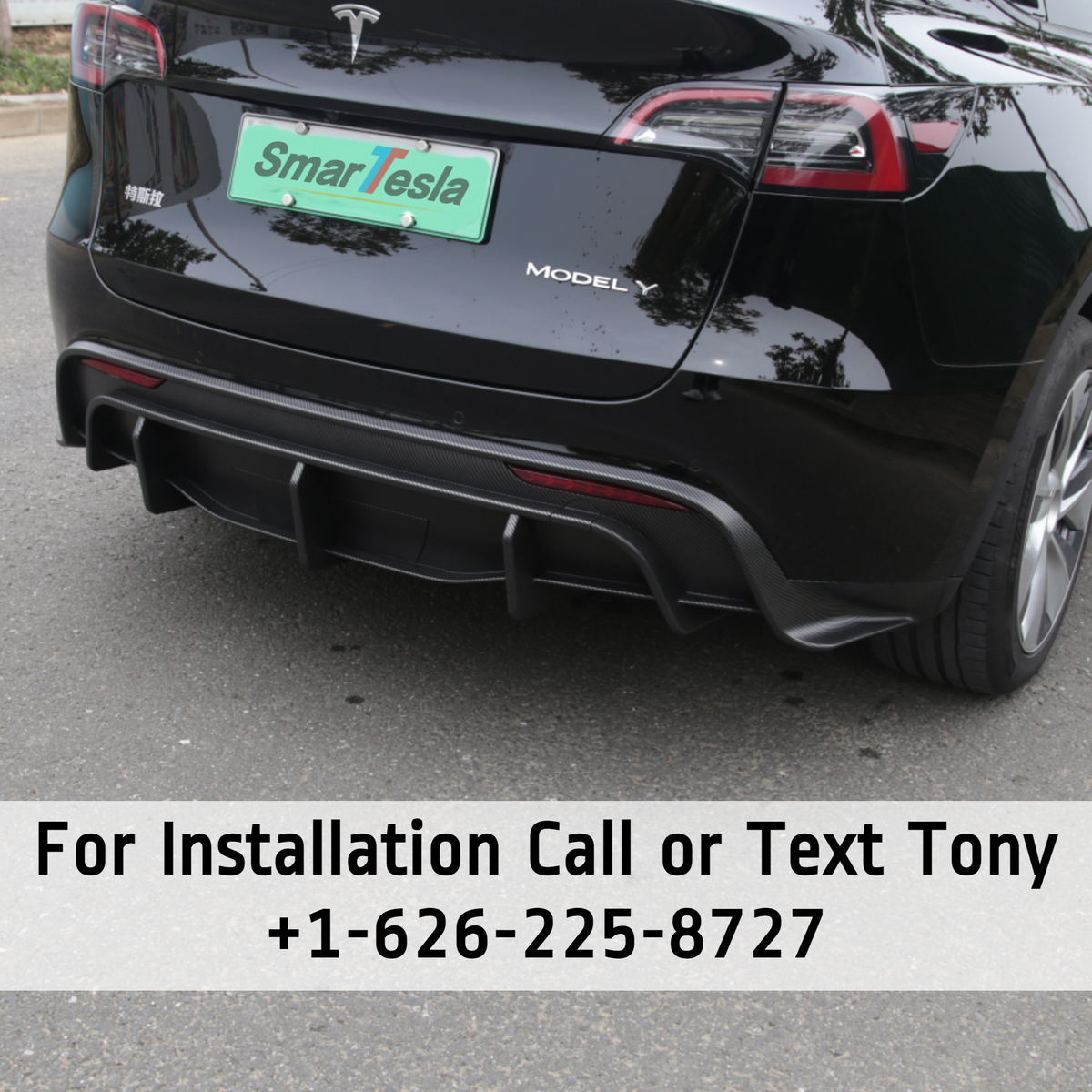 Model Y Rwd Rear Bumper Tesla Model Y 2020-2024 Rear Bumper Diffuser – SmarTesla Wholesale ...