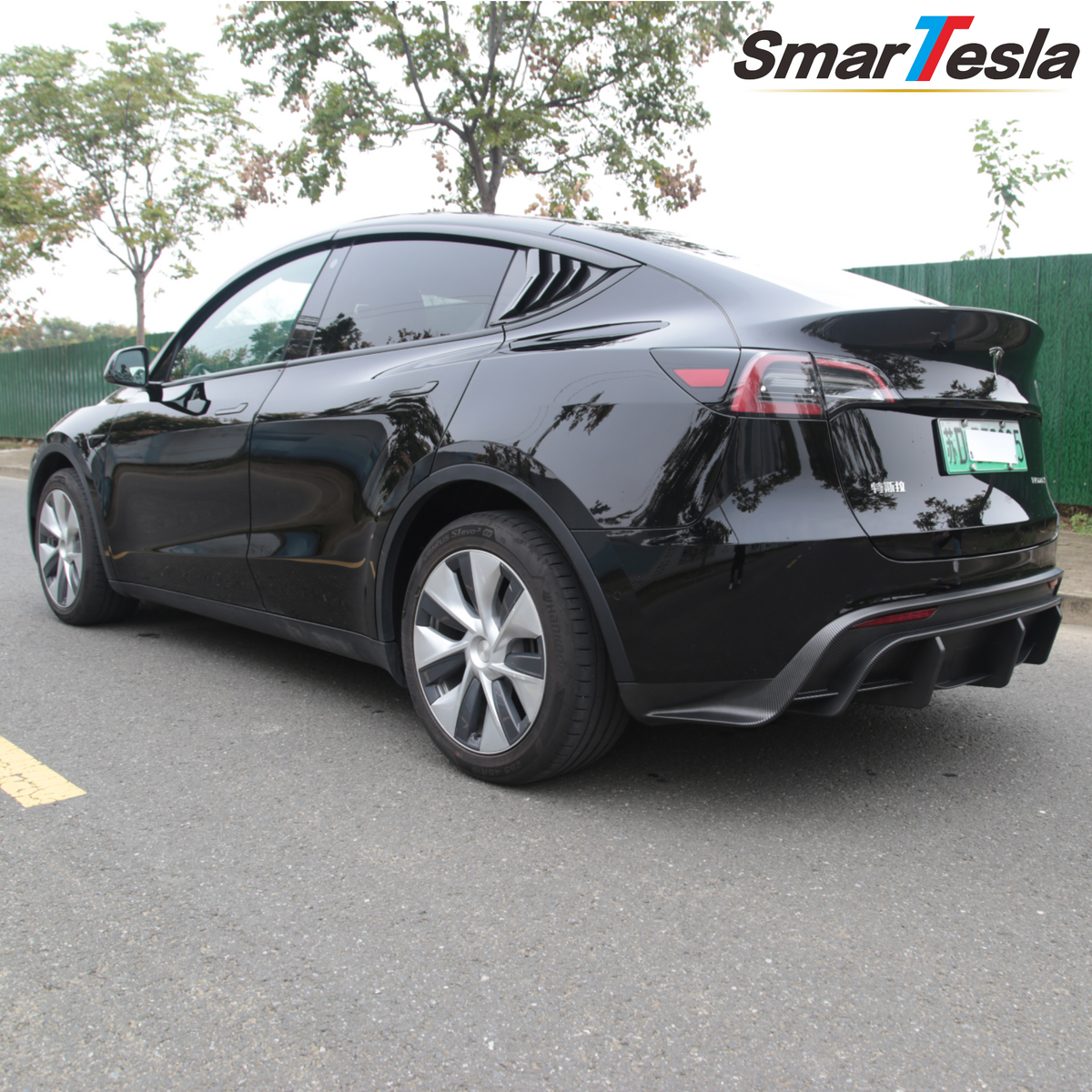 Model Y Rear Splitter Installation Tesla Model Y 2020-2024 Rear Bumper Diffuser – SmarTesla Wholesale ...