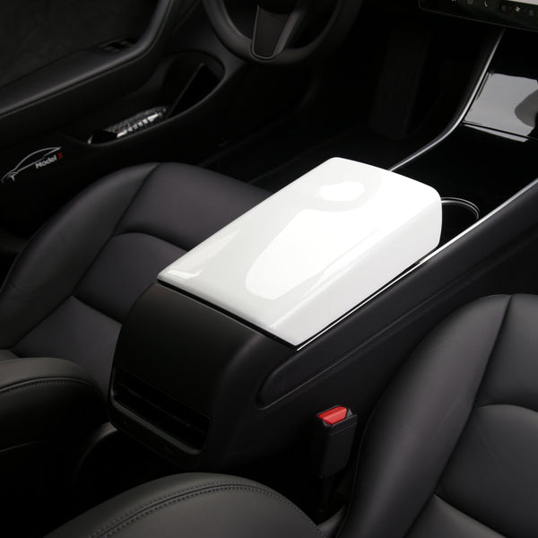Tesla Model 3 Model Y Console Armrest protective Decorative Cover ABS
