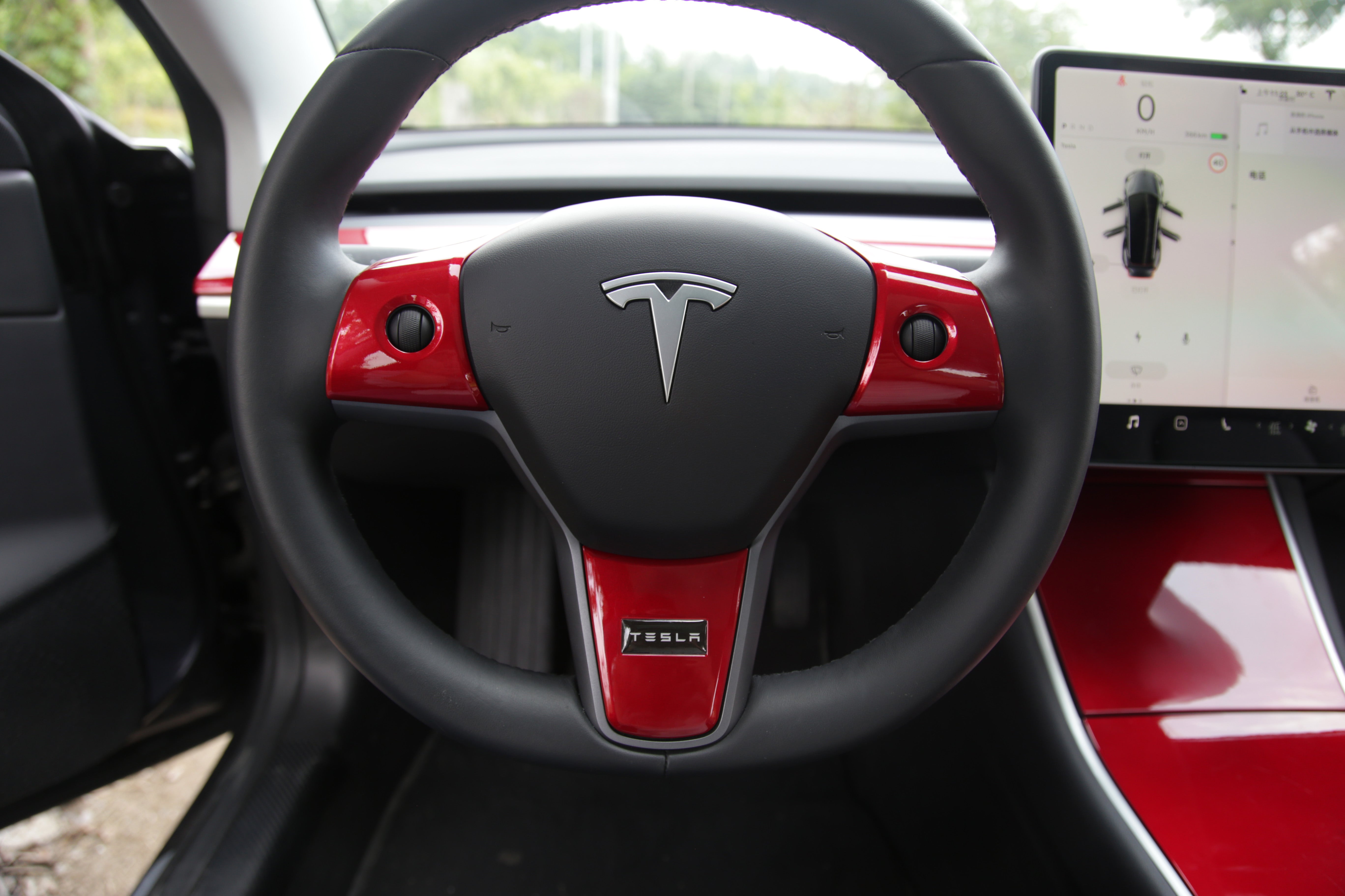 Tesla Model Y Model 3 ABS Steering Wheel Cover 3pcs