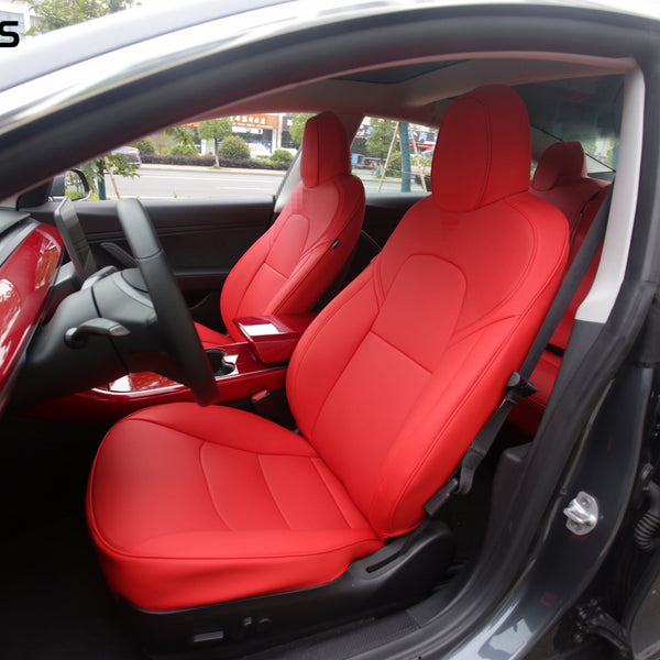 Tesla Model 3 Model S Model X Model Y Seat Cover with High-Quality PU Leather All Season Protection
