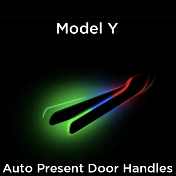 Tesla Model 3 Model Y Present Automatische Türgriffe Selbstpräsentierende Türgriffe mit buntem Licht (4 Türen) SmarTesla