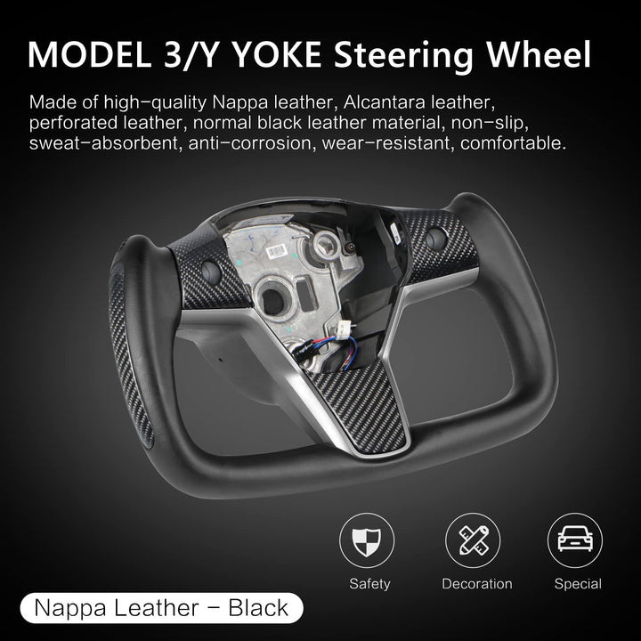 Tesla Model 3 Model Y Yoke Steering Wheel (Customize Options Available ...