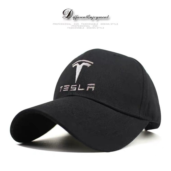 Tesla Cap. Bestickte Baseballkappe aus Baumwolle mit Logo